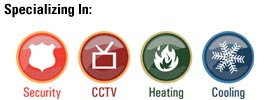 Specializing In: Home Security, Commercial Security, Home Heating, Home Cooling