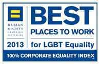Voted one of the best places to work for LGBT equality.