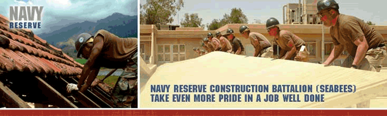 Navy Reserve Construction Battalion (SEABEES) take even more pride in a job well done