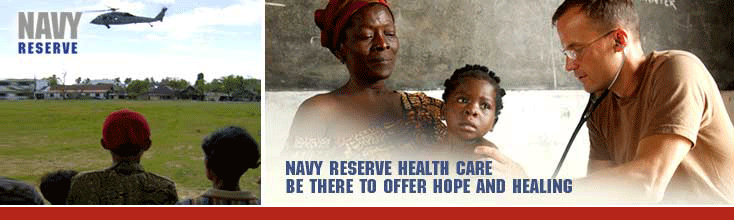 Navy Reserve Health Care be there to offer hope and healing
