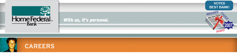 Home Federal Bank - With us, it's personal.