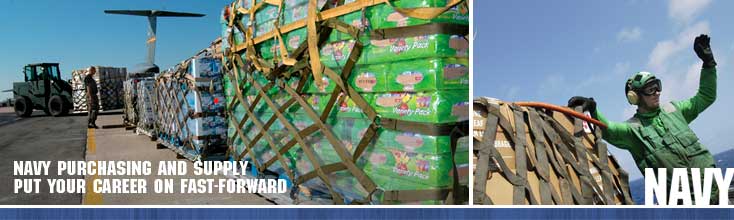 Navy purchasing and supply. Put your career on fast-forward.