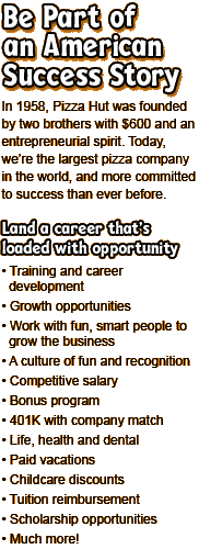 Be Part of an American Success Story