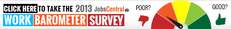 Take the 2012 JobsCentral Survey and win $100 cash! :: Click here to begin Survey