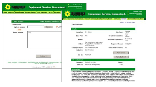 Career Site screenshot 2