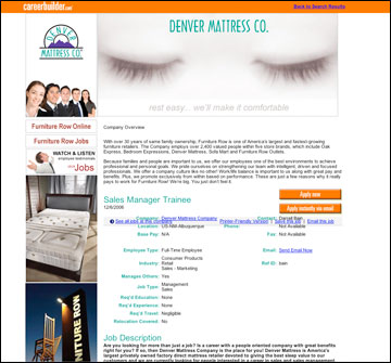 An example of a branded job campaign