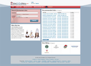 JobsOnTheMenu.com screenshot