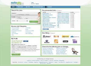 Sologig.com screenshot