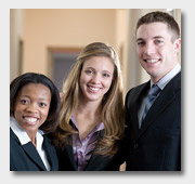 Diverse group of business people