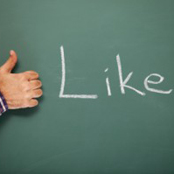 social media like button