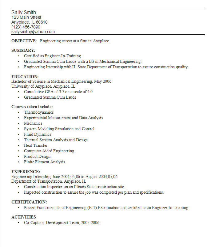 Back to Stellar Resume Samples ]